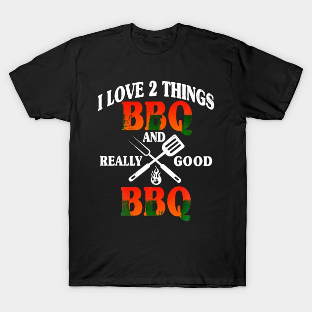 BBQ Grilling Lover Chef Brisket Barbecue Cook Grill Meat T-Shirt by Danielss